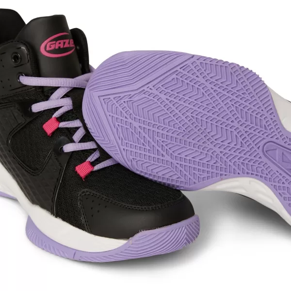 Gaze Kids Basketball Shoes - Black & Purple - Image 2