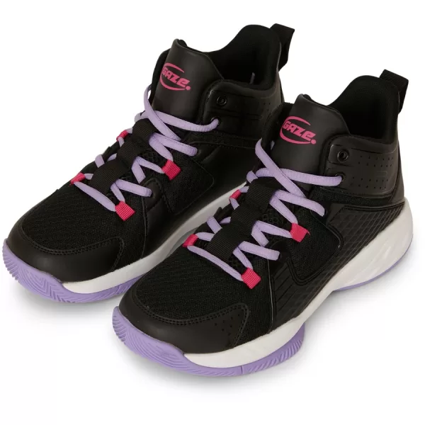 Gaze Kids Basketball Shoes - Black & Purple - Image 3