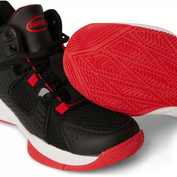 Gaze Kids Basketball Shoes - Black & Red - Image 3