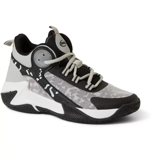 Gaze Kids High Top Basketball Shoes - Grey & Black