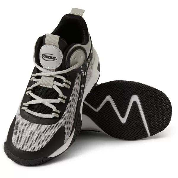 Gaze Kids High Top Basketball Shoes - Grey & Black - Image 3