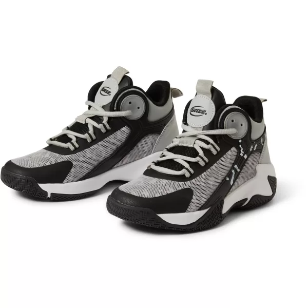 Gaze Kids High Top Basketball Shoes - Grey & Black - Image 2