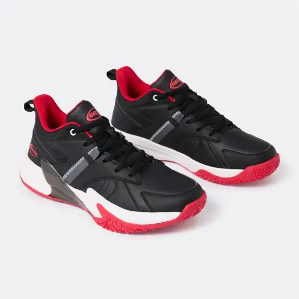 Gaze Men's Basketball Shoes - Black & Red - Image 4