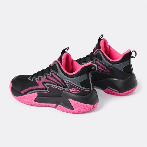 Gaze Kids Basketball Shoes - Pink & Black - Image 3