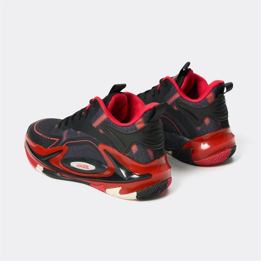 Gaze Kids Basketball Shoes - Black & Red - Image 4