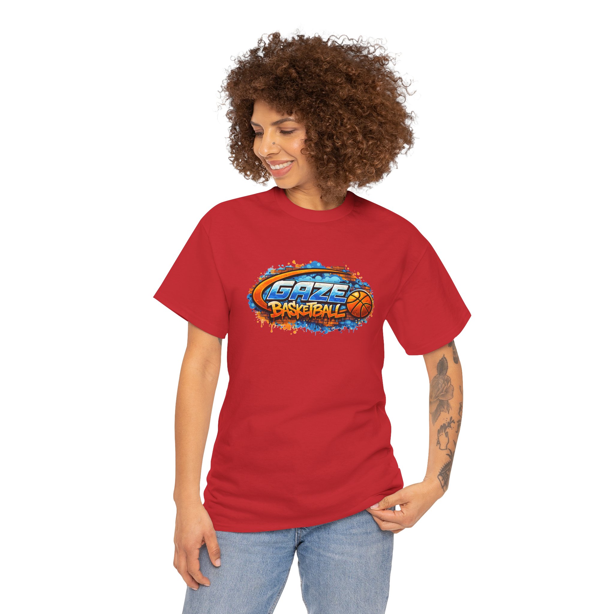 Gaze Basketball Graffiti T-Shirt — Urban Hoop Street Art Tee - Image 68