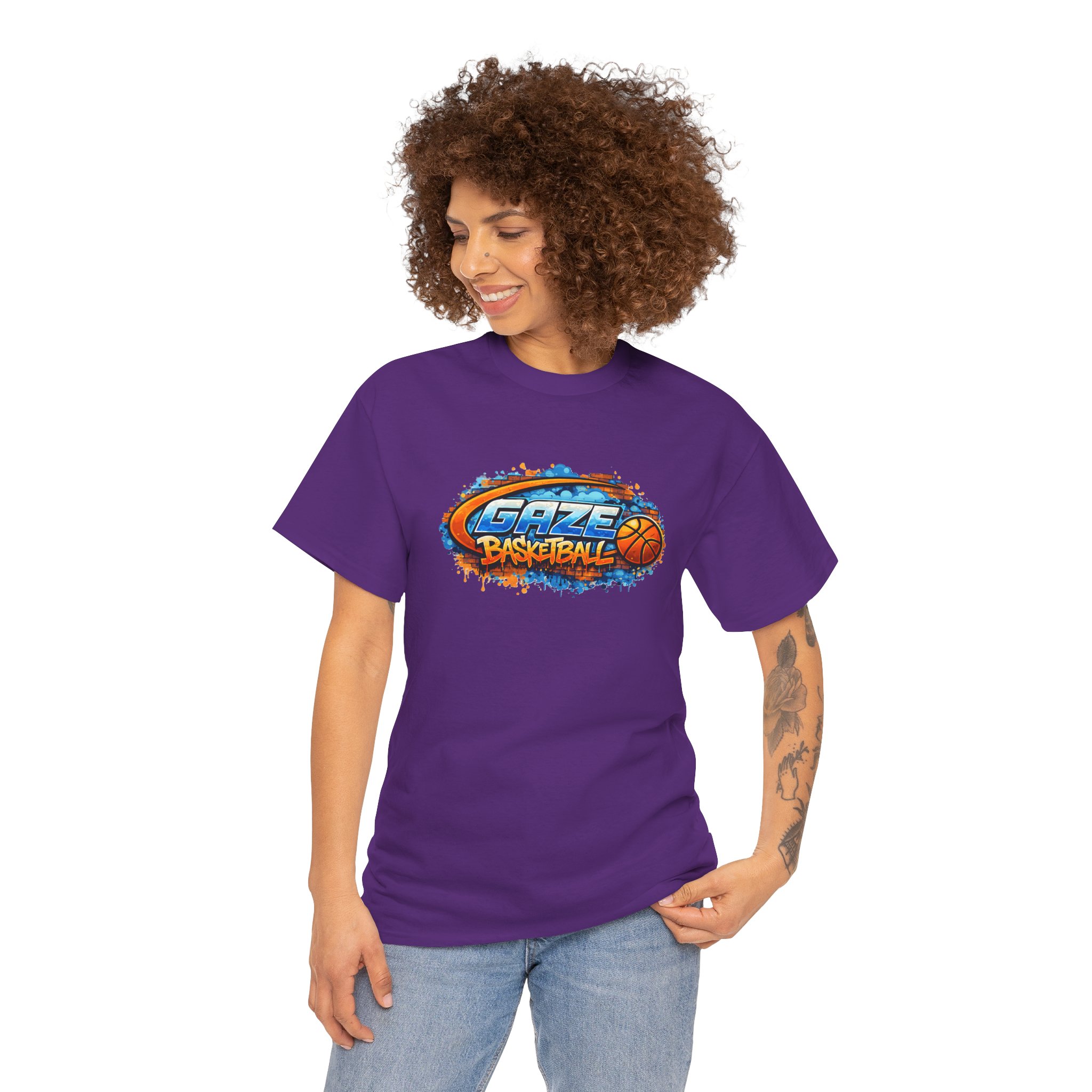 Gaze Basketball Graffiti T-Shirt — Urban Hoop Street Art Tee - Image 61