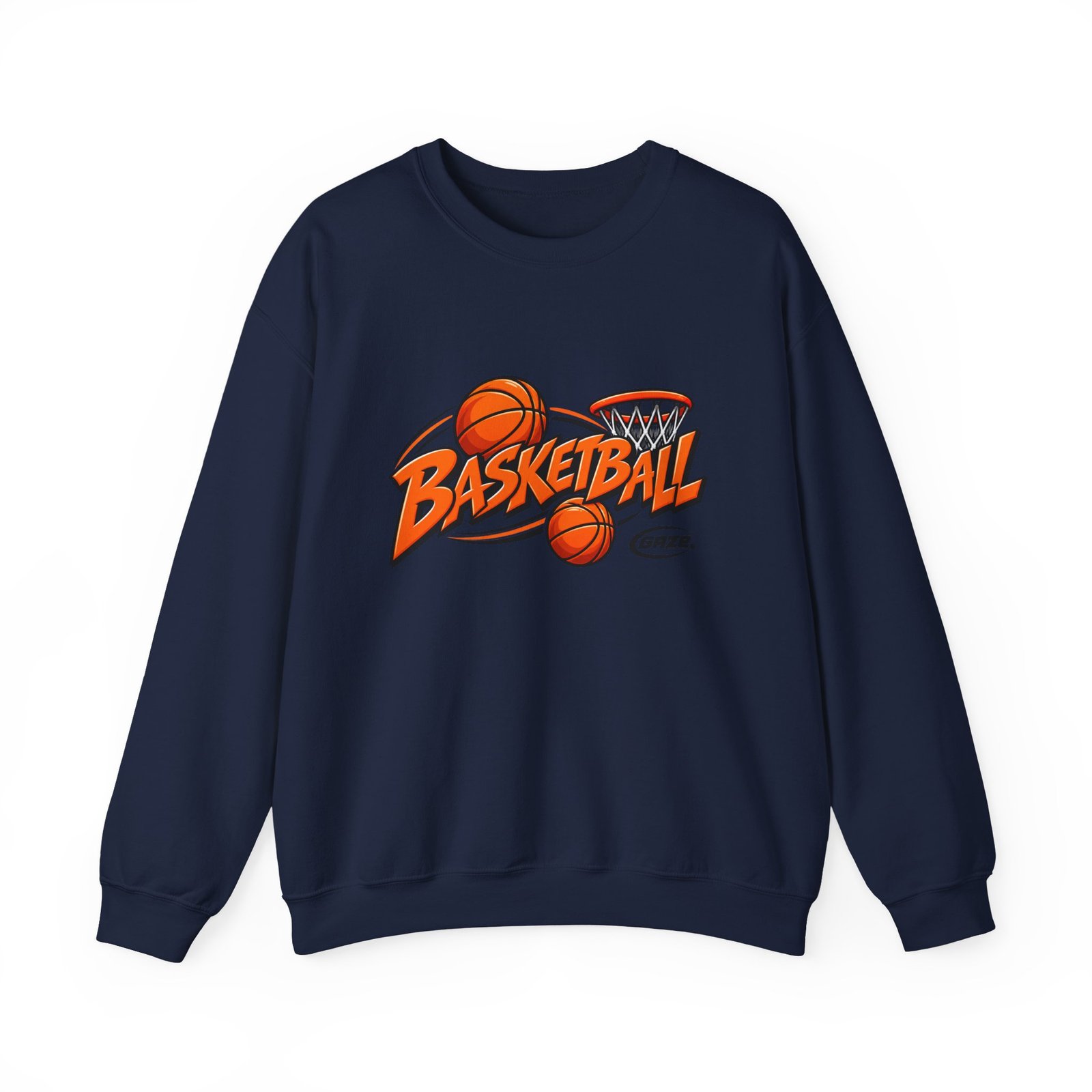 Basketball Graphic Crewneck Sweatshirt – Vintage Hoop Design - Image 25