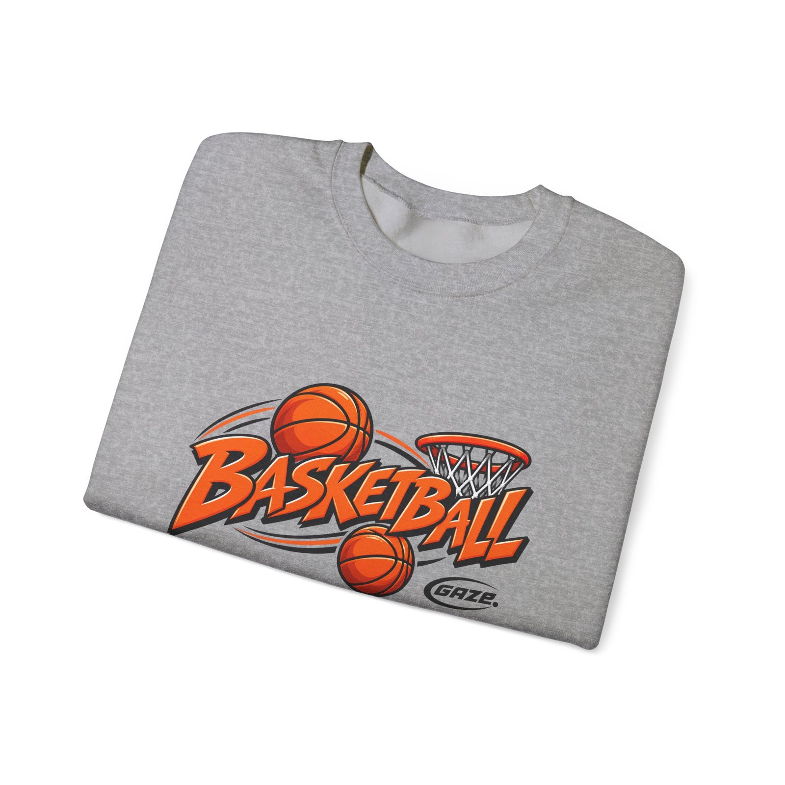 Basketball Graphic Crewneck Sweatshirt – Vintage Hoop Design - Image 11