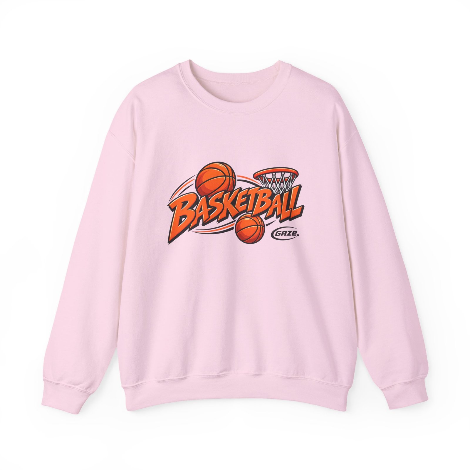 Basketball Graphic Crewneck Sweatshirt – Vintage Hoop Design - Image 29