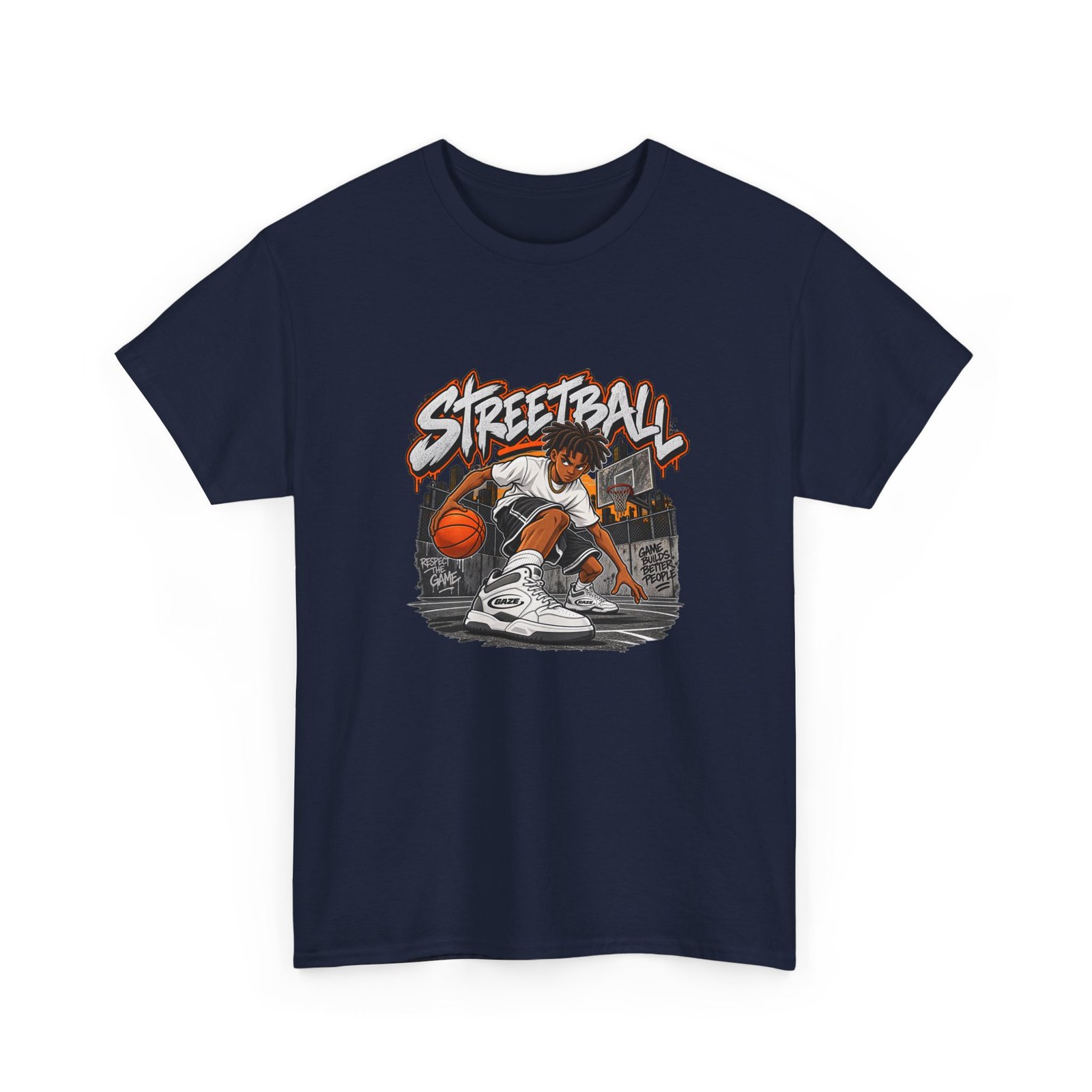 Streetball Basketball Graphic Tee — Urban Hoops Player Design - Image 13