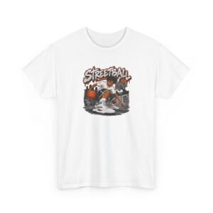 Streetball Basketball Graphic Tee — Urban Hoops Player Design