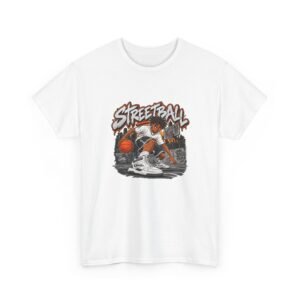 Streetball Basketball Graphic Tee — Urban Hoops Player Design