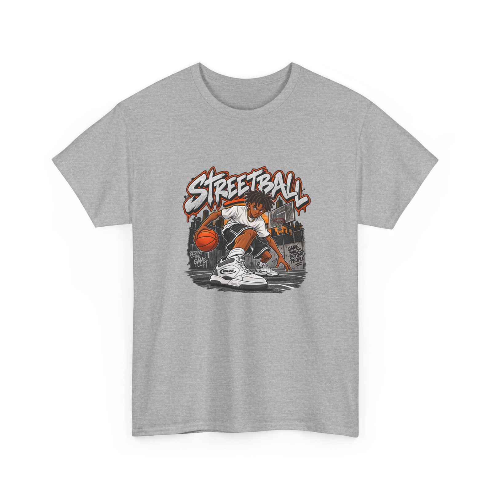 Streetball Basketball Graphic Tee — Urban Hoops Player Design - Image 9