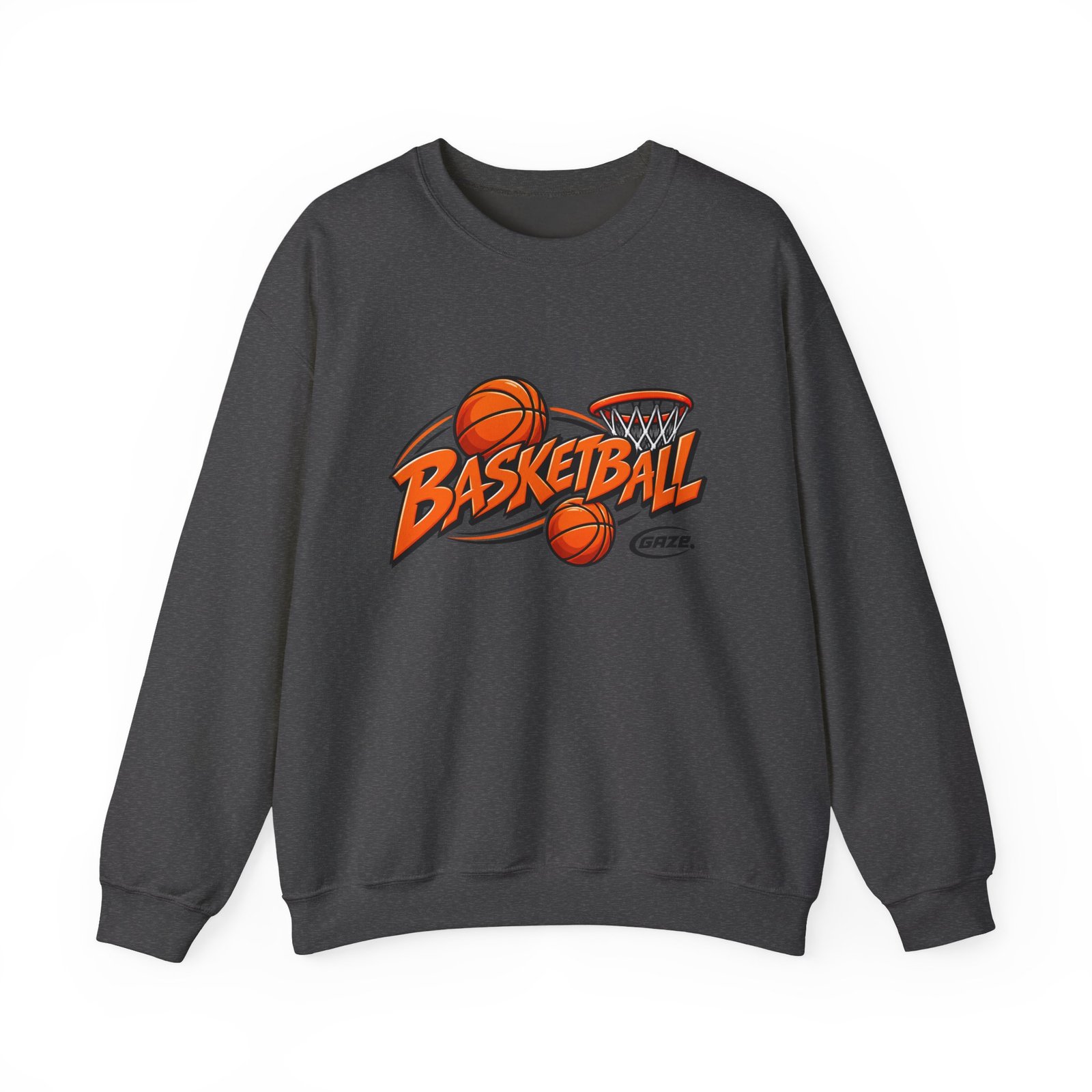 Basketball Graphic Crewneck Sweatshirt – Vintage Hoop Design - Image 17