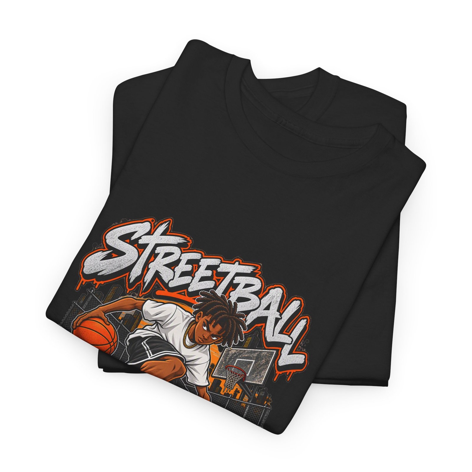 Streetball Basketball Graphic Tee — Urban Hoops Player Design - Image 7