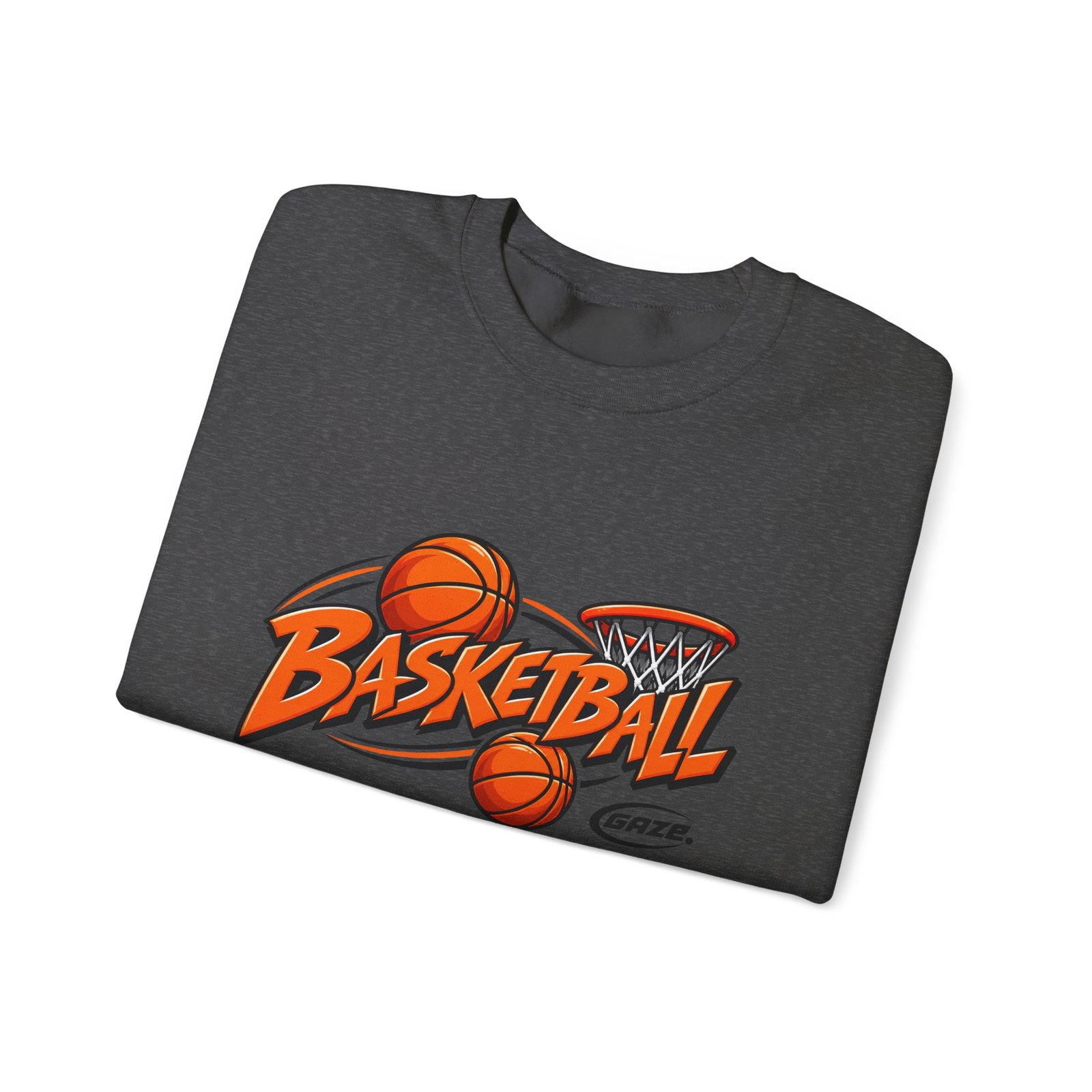 Basketball Graphic Crewneck Sweatshirt – Vintage Hoop Design - Image 19