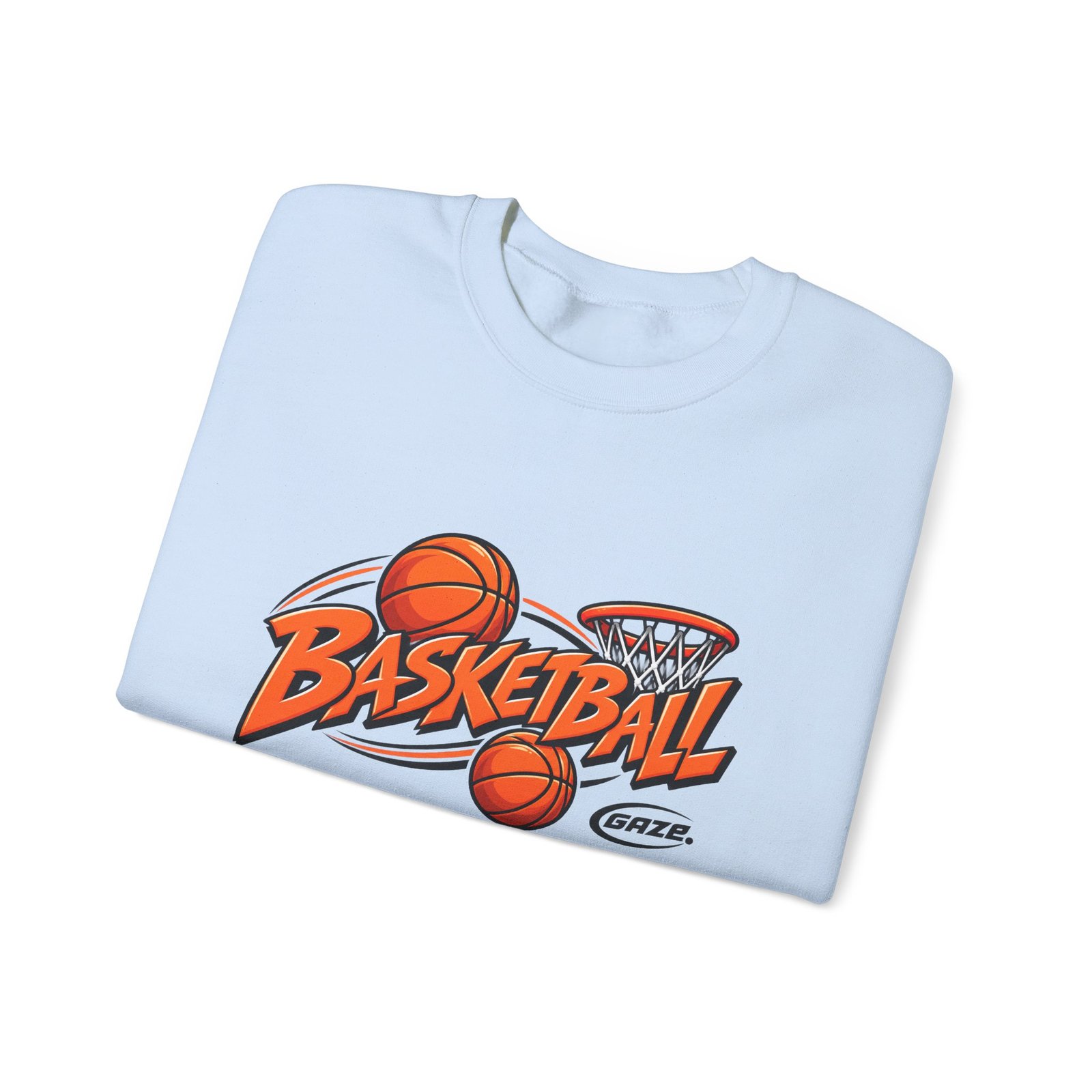 Basketball Graphic Crewneck Sweatshirt – Vintage Hoop Design - Image 23