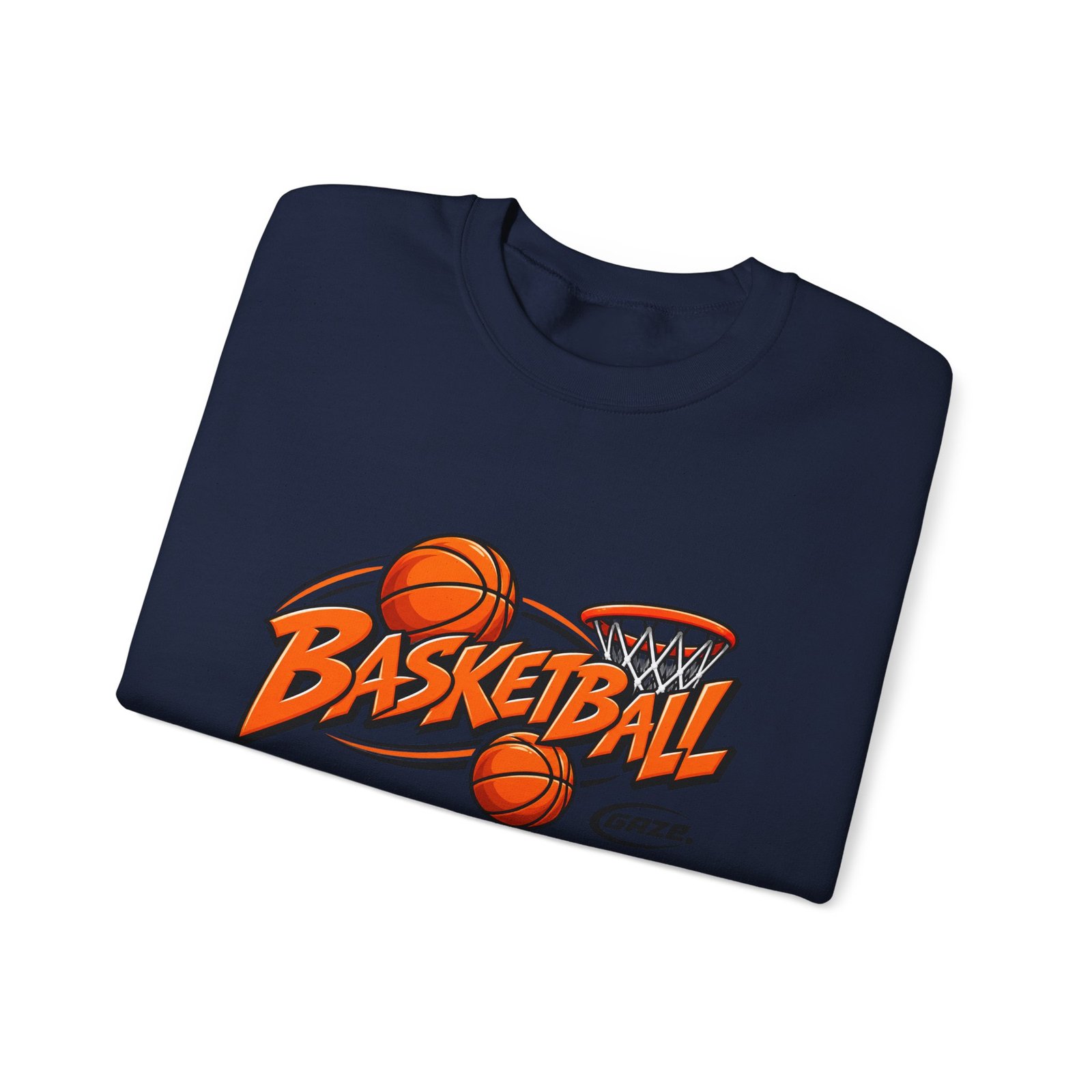 Basketball Graphic Crewneck Sweatshirt – Vintage Hoop Design - Image 27